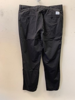 Mens, Casual Pants, NORSE PROJECTS, Black, Cotton, 34/31, Side Pockets, Zip Front, F.F, 2 Back Welt Pockets