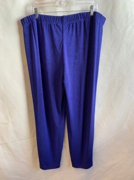 TRAVELERS BY CHICO'S, Primary Blue, Acetate, Spandex, Solid, Elastic Waistband, Stretchy, MULTIPLE