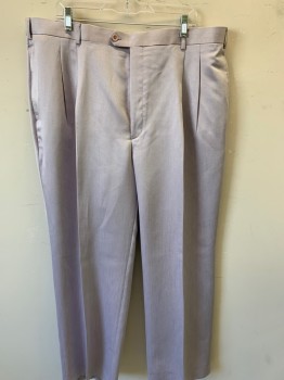 Mens, Suit, Pants, ALBERTO CELINI, Lavender Purple, Polyester, Heathered, 42/33, Double Pleated, 4 Pockets,