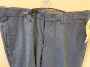 JCREW, Navy Blue, Wool, Solid, Flat Front, 4 Pockets,
