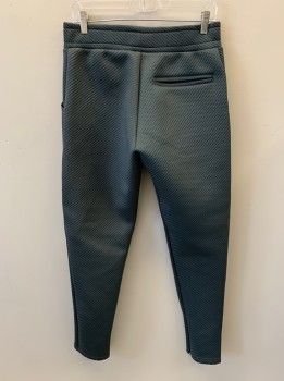 MTO, Dk Gray, Synthetic, Solid, Textured Fabric, 3 Pckts, F.F, 2 Grommets CF, 1 Zip Pckt At Right Leg, Zipper At Inside Of Leg Cuffs