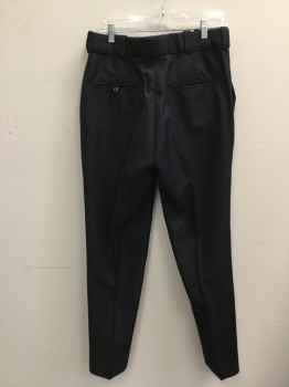 SOME'S UNIFORMS, Midnight Blue, Polyester, Solid, Police, Zip Front, 4 Pocket, 4 Crease,