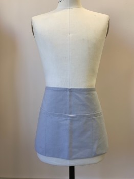 DAY STAR, Lt Gray, Polyester, Cotton, Solid, 3 Pockets, Back Tie
