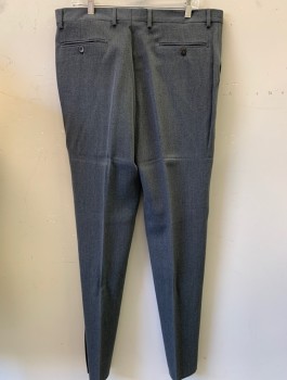 Mens, Suit, Pants, ANTICA SARTORIA CAMP, Gray, Wool, Open, 36, F.F, Slash Pockets,