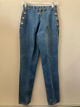 Womens, Jeans, LAWMAN, W: 26, Denim Blue, F.F, Zip Front, Belt Loops, 5 Pockers
