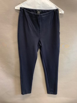 Womens, Pants, MARCIANO GUESS, Midnight Blue, Polyester, Spandex, S, Gold Zipper On Left Side