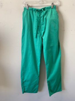 NATURAL UNIFORMS , Ice Green, Polyester, Cotton, Solid, Bright Ice Green Solid, Elastic/ Drawstring Waistband, 4 Pockets