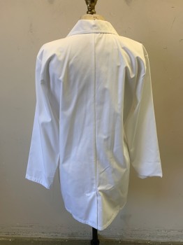 Womens, Lab Coat Women, WONDER WINK, White, Poly/Cotton, Solid, XS, 3 Buttons, 4 Pockets, Notched Lapel, Single Vent