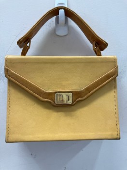 NL, Tan Leather with Lt Brown Trim & Handle, Gold Hardware