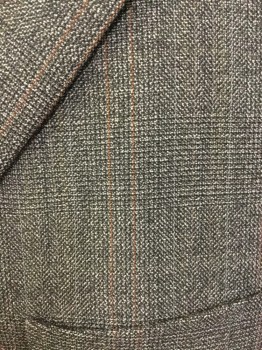 Womens, Blazer, PAUL SMITH, Black, Gray, Rose Pink, Wool, Plaid, 36, Single Breasted, 3 Buttons,  Notched Lapel, 4 Pockets,