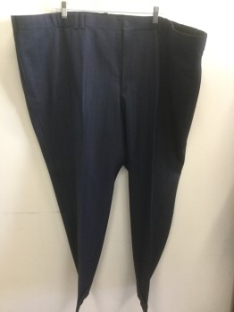 Mens, Suit, Pants, MTO, Navy Blue, Blue, Red Burgundy, Wool, Stripes - Vertical , 56/32, Flat Front, Double Belt Loop on Right Side, Cuffs,