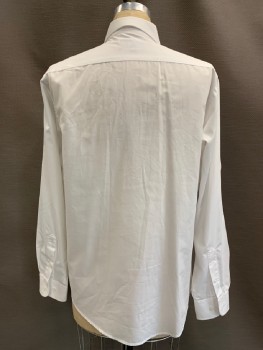 Womens, Blouse, NEIL ALLYN, White, Cotton, Polyester, Solid, B: 44, 10, L/S, B.F., C.A. Welt Chest Pocket