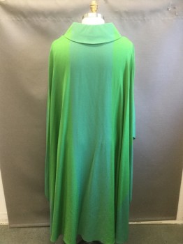 Unisex, Chasuble, SIBBINCK, Kelly Green, Wool, Color Blocking, N/S, Pullover, Built Up Collar