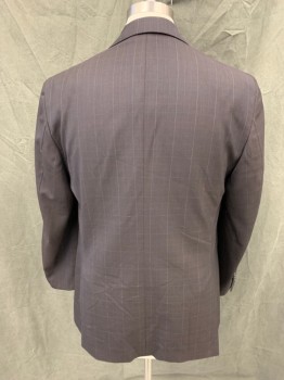 LOUIS RAPHAEL, Chocolate Brown, White, Brown, Wool, Plaid, Grid , Single Breasted, Collar Attached, Notched Lapel, 2 Buttons,  3 Pockets