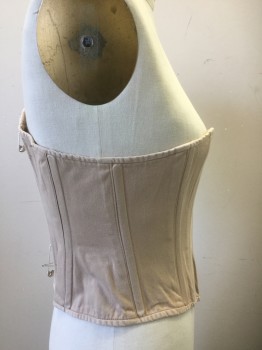 MTO, Beige, Cotton, Solid, Made To Order, Corset Lace Up Center Back, No Lacing