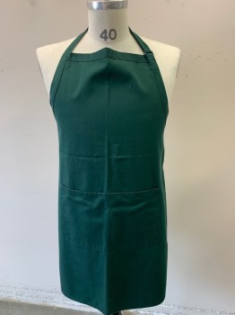 N/L, Dk Green, Poly/Cotton, Solid, 2 Pockets,