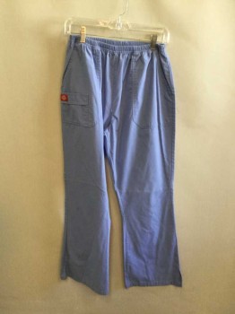 DICKIES, French Blue, Cotton, Solid, Elastic Waist, 2 Pockets