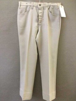 Mens, Casual Pants, Levi, Khaki Brown, Polyester, Solid, 29, 34