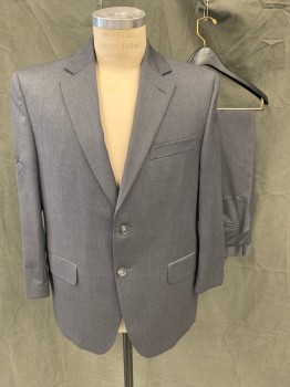 MTO/JIMMY AU'S, Warm Gray, Wool, Heathered, Single Breasted, Collar Attached, Notched Lapel, 3 Pockets, 2 Buttons