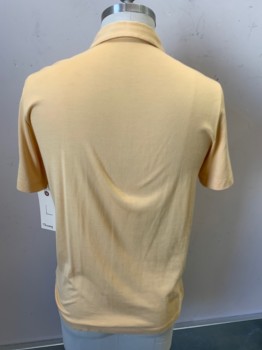 THEORY, Goldenrod Yellow, Cotton, Silk, Solid, S/S,