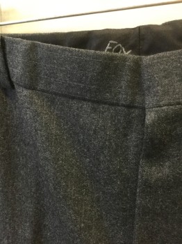 Mens, Suit, Pants, DORMAN WINTHROP, Gray, Lt Gray, Wool, Stripes - Pin, Ins:29, W:36, Gray with Light Gray Pinstripe, Flat Front, Zip Fly, 4 Pockets, Straight Leg