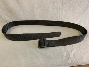 5.11, Black, Nylon, Solid, Tactical Belt, with Black Buckle