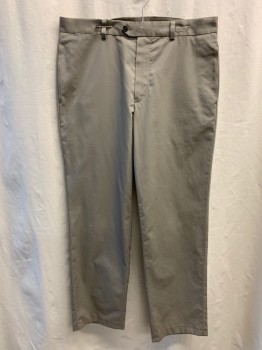 Mens, Casual Pants, NORDSTROM, Khaki Brown, Cotton, 37/33, Corduroy, Side Pockets, Zip Front, Flat Front