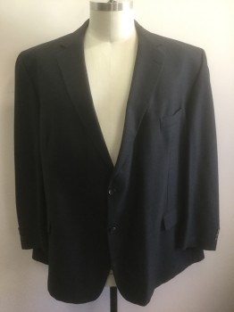 MOORES, Black, Wool, Stripes - Pin, Self Pinstripes, Single Breasted, Notched Lapel, 3 Pockets
