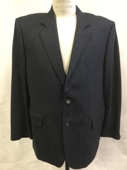 MICHAEL RYAN, Graphite Gray, Brown, Wool, Grid , Single Breasted, 2 Buttons,  3 Pockets, Notched Lapel, No Vents