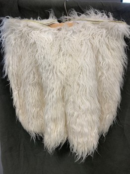 Unisex, Piece 3, MTO, Off White, Synthetic, Foam, Solid, Pelican Shorts, Shaggy Fur,