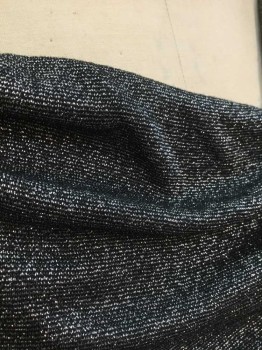 Womens, Top, EXPRESS, Metallic, Charcoal Gray, Silver, Rayon, Lurex, Solid, S, Sleeveless, Metallic Threads Woven Through, Cowl Neck, Ruched At Sides