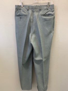Mens, Suit, Pants, VITALI, Lt Gray, Gray, Polyester, Stripes - Diagonal , 31, 34, Double Pleats, 4 Pockets,