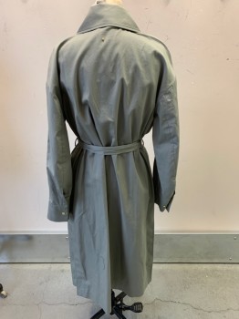 CUYANA, Lt Gray, Cotton, Solid, Wrap, With Belt,
