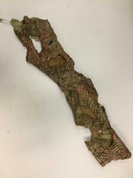 Gold, Copper Metallic, Olive Green, Rubber, Reptile/Snakeskin, Scaly Looking Sleeve For A Small Arm
