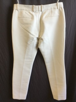 GUCCI, Cream, Cotton, Polyester, Abstract , 2" Waistband with Belt Hoops, Flat Front, Zip Front, 4 Pockets