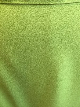 Womens, 1990s Vintage, Suit, Skirt, BEN MARC INTER., Lime Green, Polyester, Solid, W:38, Straight , Long, Poly Crepe, Back Zipper, Lime Beaded Trim