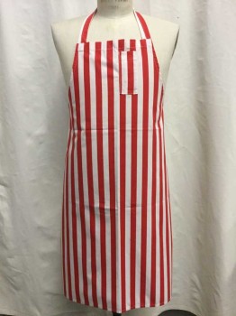 Red, Cream, Polyester, Cotton, Stripes, Red & Cream Stripes, Small Pen Pocket,