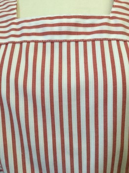 Unisex, Pinafore, MEDLINE, Red, White, Polyester, Cotton, Stripes, S, Candy Striper Pinafore