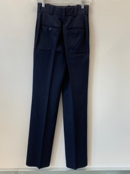 Womens, Police/Fire Pants , NL , Navy Blue, Polyester, Solid, OPEN, 25, Zip Front with Tab, 3 Front Pckts, Belt Loops, 4 Back Pckts