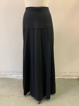 NL, Black, Wool, Solid, Drop Waist Panel Diamond X Shape on Sides, 8'' Center Panel with 2 Pleats ,Button tab on Top Back.