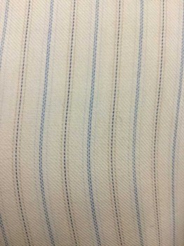 Beige, Blue, Navy Blue, Cotton, Stripes, Beige with Blue/navy/dark Beige Stripes, Button Front, Collar Band, Long Sleeves, Stain