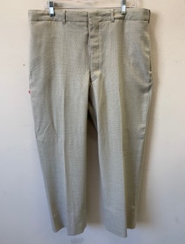SIAM COSTUMES , Taupe, Linen, Solid, Flat Front, Button Fly, 4 Pockets, Belt Loops, Made To Order