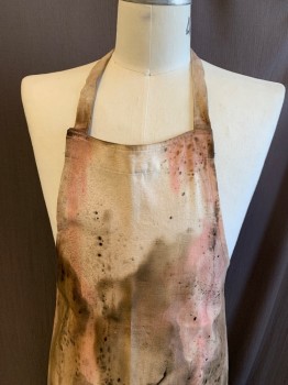 Unisex, Apron, NL, Beige, Black, Beige, Pink, Cotton, OS, Stained/Aged