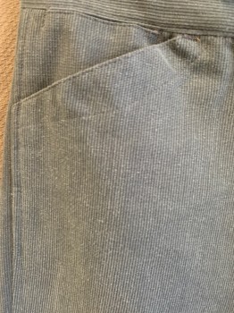NL, Navy Blue, Black, Cotton, Stripes, F.F, Button Front, Metal Suspender Buttons, 2 Front Pockets, Back Half Belt, 2 Back Pockets