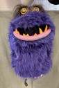 Unisex, Walkabout, MTO, Purple, Yellow, Black, Synthetic, W50, C46, PURPLE MONSTER: HEAD/TORSO- Faux Fur, Open Arm Holes, Pink Dirty Foam Mouth with Yellow Painted Foam Fangs, Black Mesh for Visual Field Inside Mouth, Yellow/Black Swirl Fiberglass Eyeballs, Black Faux Fur Eyebrows, Eyebrows Have Mechanism to Move Eyebrows with Hand Trigger, Packeage Includes Pants, Gloves And Booties