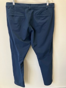 LULULEMON, Navy Blue, Solid, F.F, Zip Front, Belt Loops, 4 Pckts,