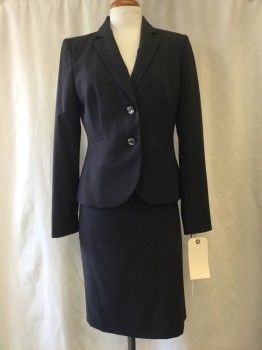 CALVIN KLEIN, Heather Gray, Polyester, Rayon, Solid, Notched Lapel, Collar Attached, 2 Buttons,  3 Pockets,