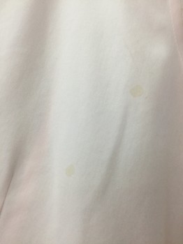 BROOKS BROTHERS, Lt Pink, Cotton, Solid, B.F., L/S, C.A., Coffee Color Stain Spots
