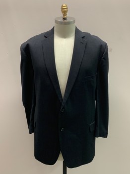 JOSEPH ABOUD, Charcoal Gray, Wool, Solid, Notched Lapel, 2 Button Single Breasted, 3 Pocket, Double Vent