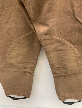 Mens, Historical Fiction Pants, NL, Tobacco Brown, Cotton, Solid, 26, 36, F.F, Button Front, 2 Pockets, Inner Suspender Buttons, Stirrups